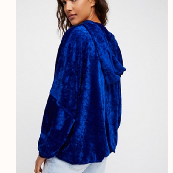 Free People Sweaters - Slouchy Velour Hoodie